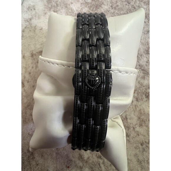 Judith Ripka Watch Mother of Pearl Black Stainless Steel Rhinestone London main image 6